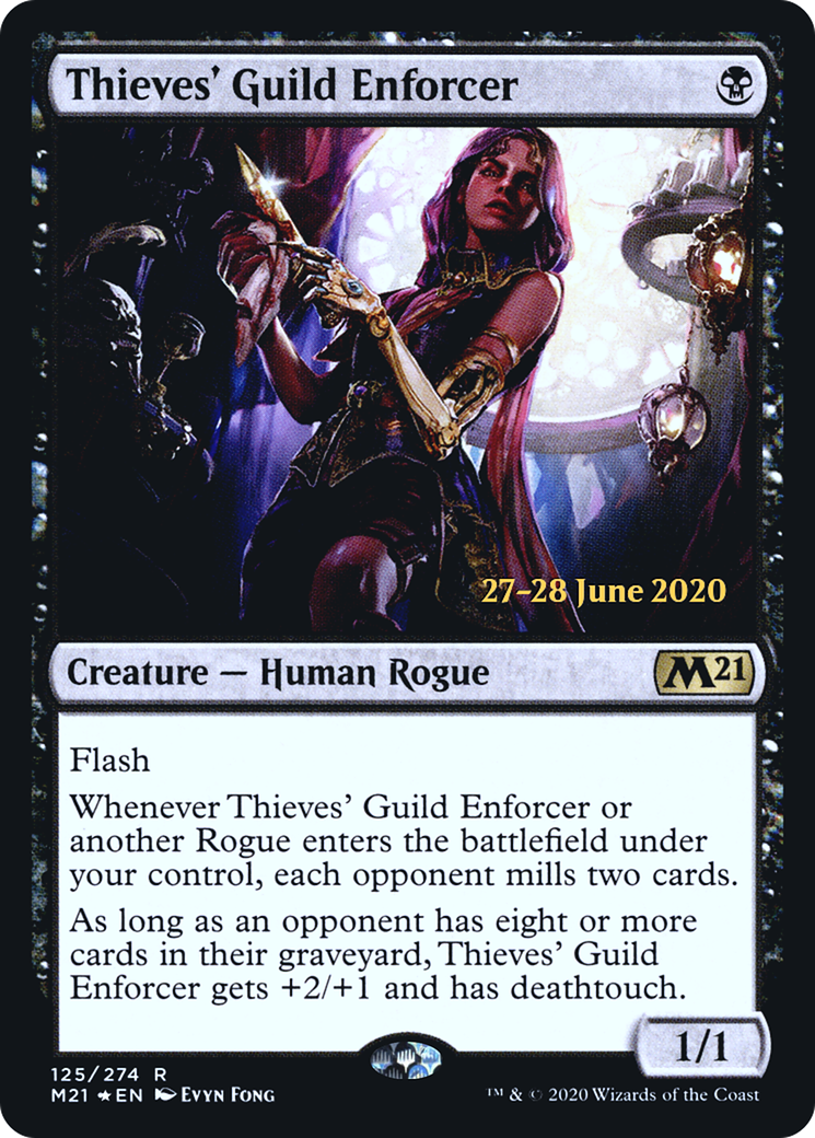 Thieves' Guild Enforcer  [Core Set 2021 Prerelease Promos] | Grognard Games
