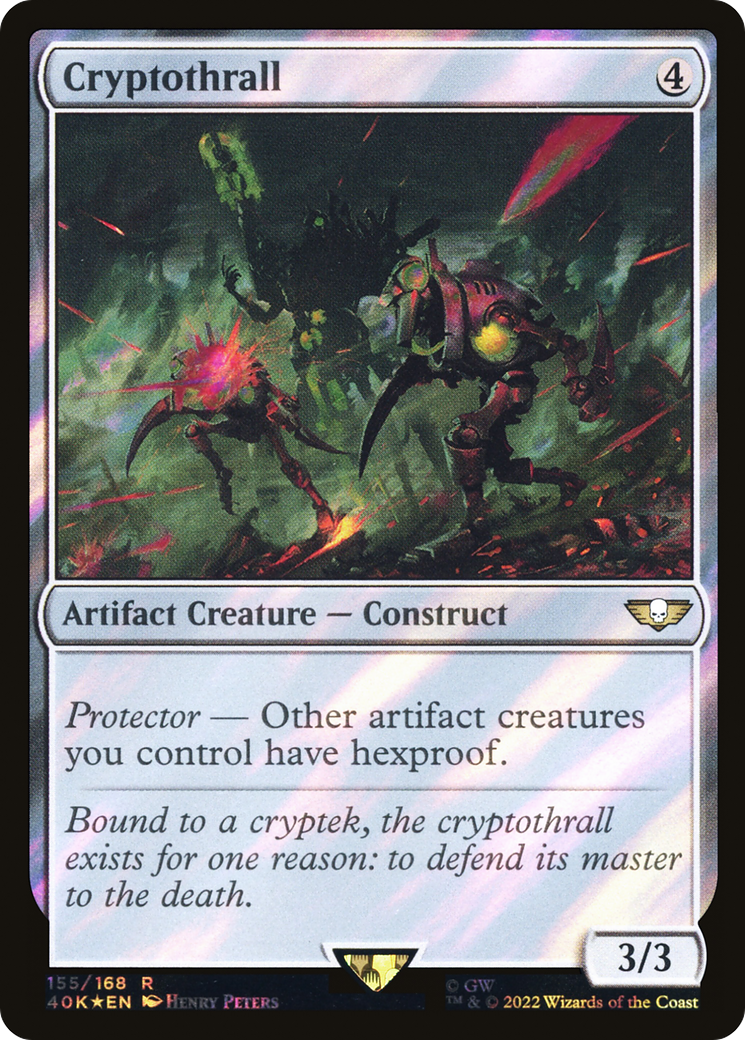 Cryptothrall (Surge Foil) [Universes Beyond: Warhammer 40,000] | Grognard Games