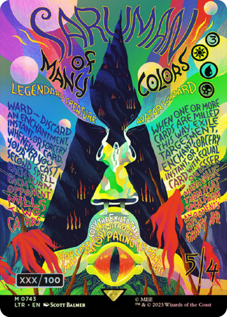 Saruman of Many Colors (Borderless Poster) (Serialized) [The Lord of the Rings: Tales of Middle-Earth] | Grognard Games