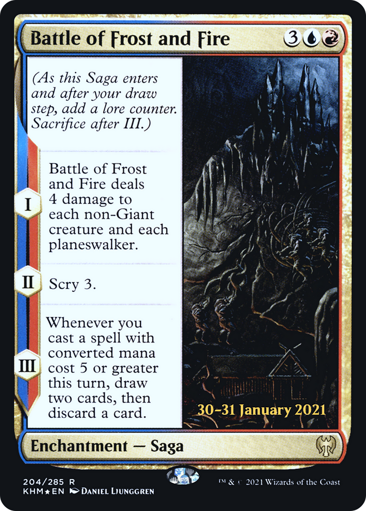 Battle of Frost and Fire [Kaldheim Prerelease Promos] | Grognard Games