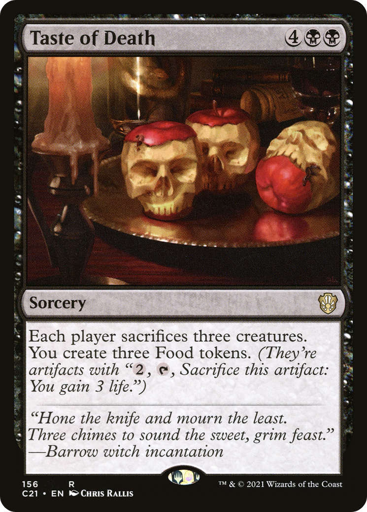 Taste of Death [Commander 2021] | Grognard Games