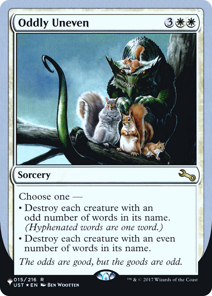 Oddly Uneven (Unfinity Foil Edition) [The List] | Grognard Games