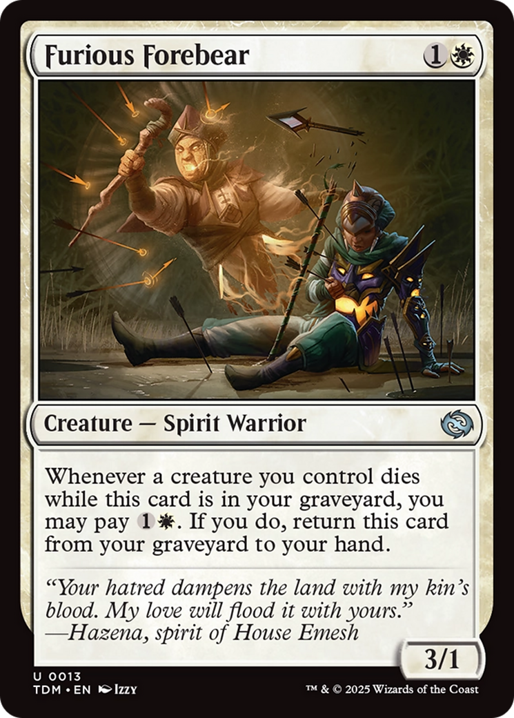 Furious Forebear [Tarkir: Dragonstorm] | Grognard Games