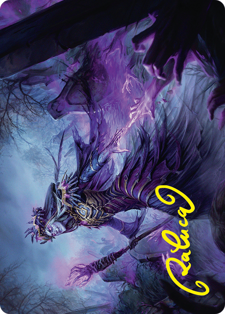 Zul Ashur, Lich Lord Art Card (10/54) (Gold-Stamped Signature) [Foundations Art Series] | Grognard Games