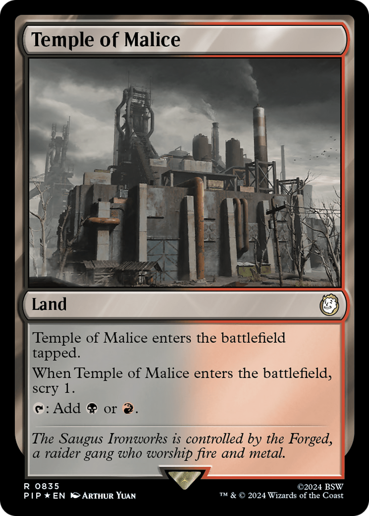 Temple of Malice (Surge Foil) [Fallout] | Grognard Games