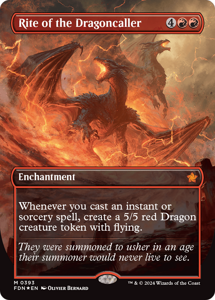 Rite of the Dragoncaller (Mana Foil) [Foundations] | Grognard Games