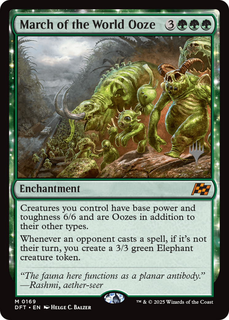 March of the World Ooze (Promo Pack) [Aetherdrift Promos] | Grognard Games
