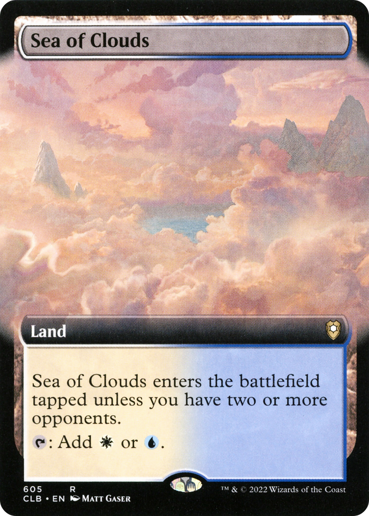 Sea of Clouds (Extended Art) [Commander Legends: Battle for Baldur's Gate] | Grognard Games