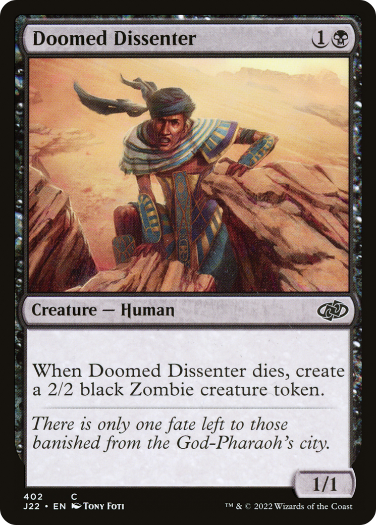 Doomed Dissenter [Jumpstart 2022] | Grognard Games