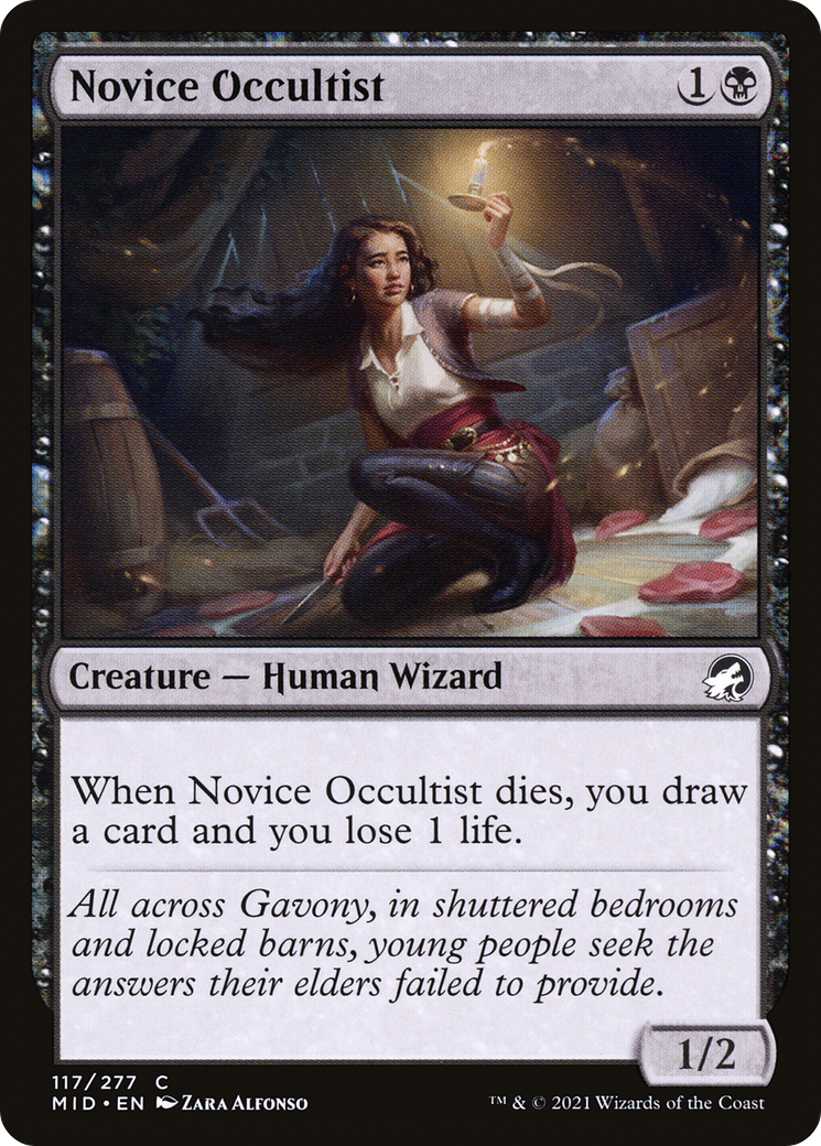 Novice Occultist [Innistrad: Midnight Hunt] | Grognard Games