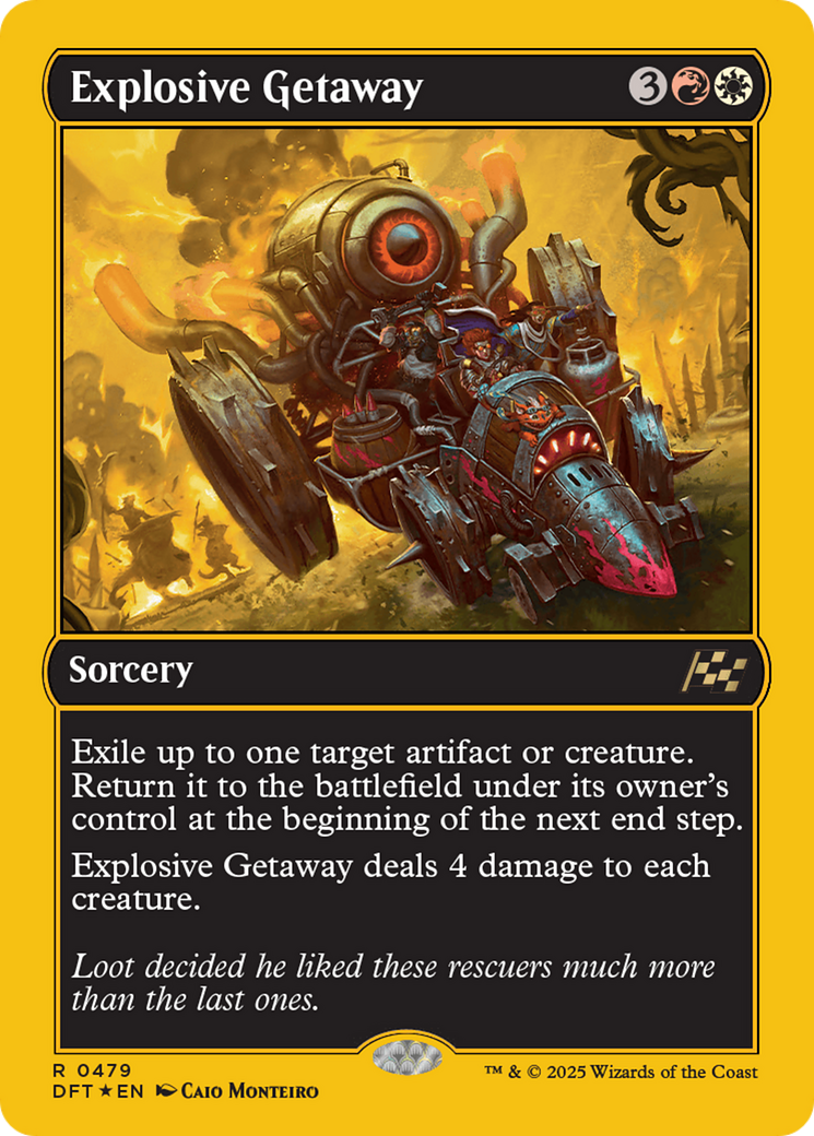 Explosive Getaway (First-Place Foil) [Aetherdrift] | Grognard Games