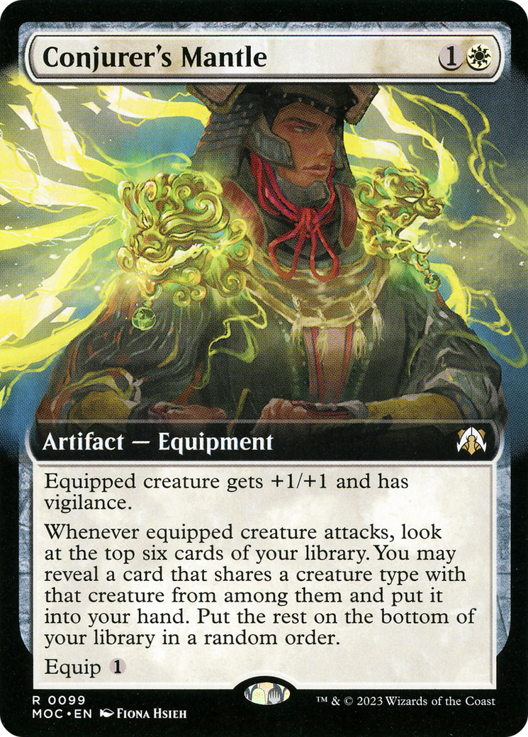 Conjurer's Mantle (Extended Art) [March of the Machine Commander] | Grognard Games