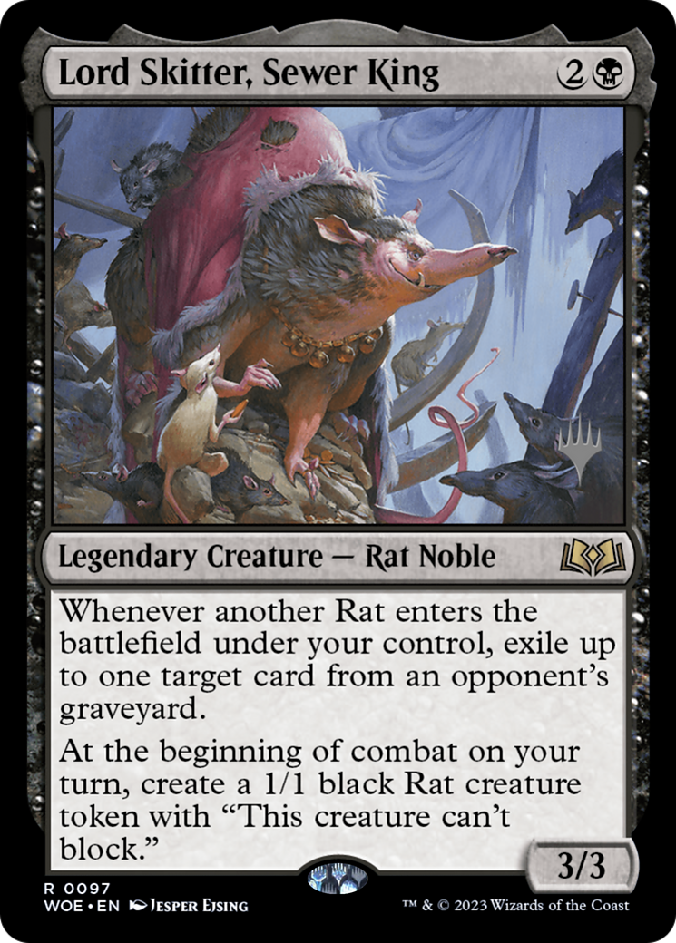 Lord Skitter, Sewer King (Promo Pack) [Wilds of Eldraine Promos] | Grognard Games