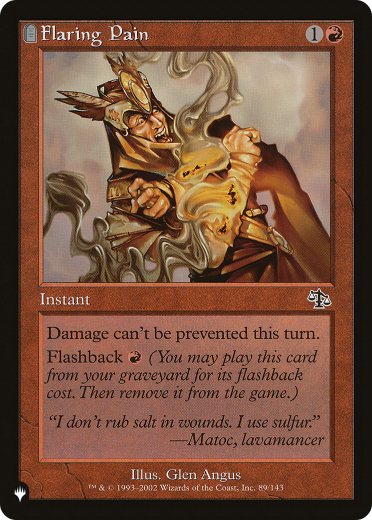 Flaring Pain [The List] | Grognard Games