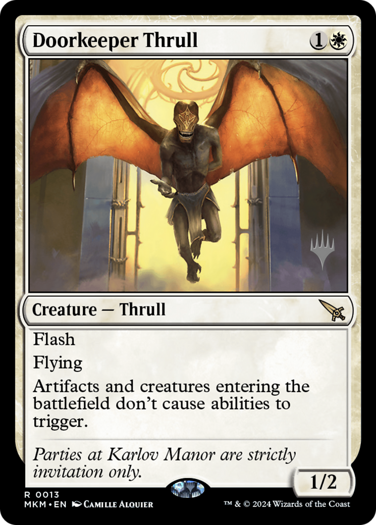 Doorkeeper Thrull (Promo Pack) [Murders at Karlov Manor Promos] | Grognard Games