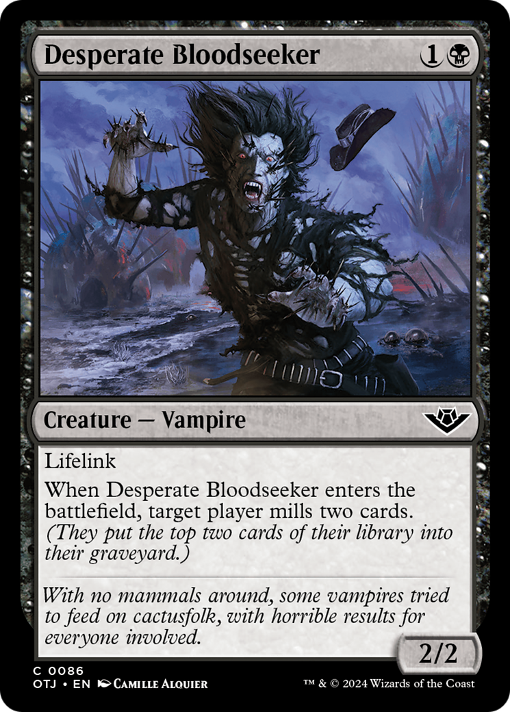 Desperate Bloodseeker (OTJ-086) - Outlaws of Thunder Junction | Grognard Games