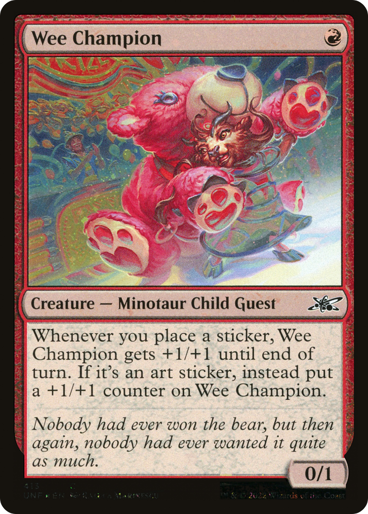Wee Champion (Galaxy Foil) [Unfinity] | Grognard Games