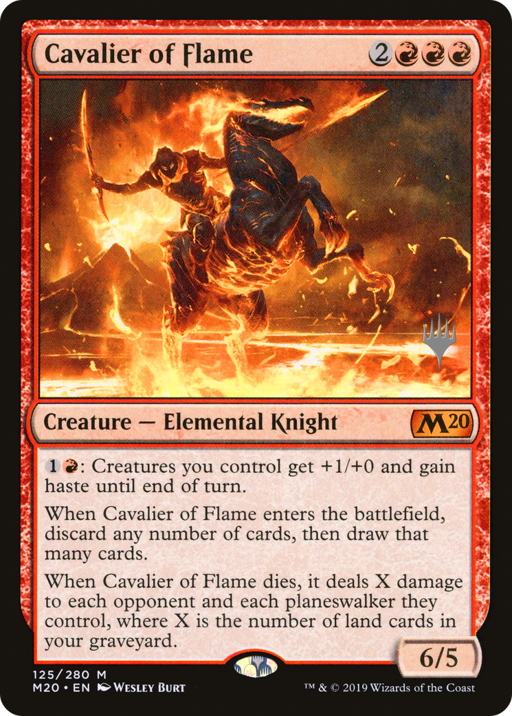 Cavalier of Flame (Promo Pack) [Core Set 2020 Promos] | Grognard Games