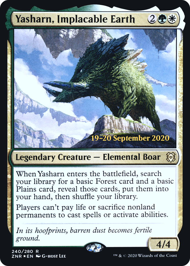 Yasharn, Implacable Earth [Zendikar Rising Prerelease Promos] | Grognard Games