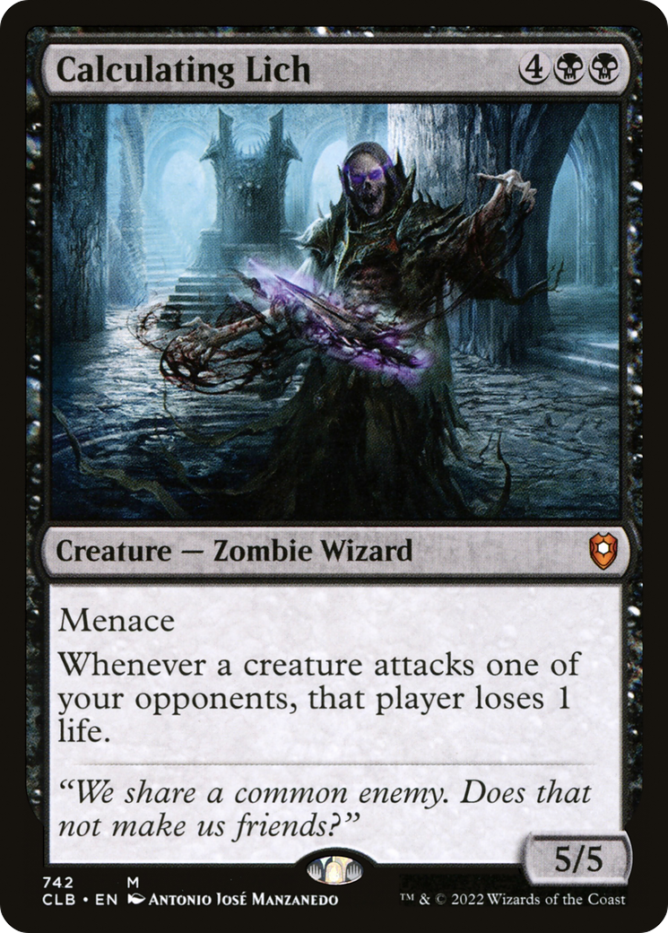 Calculating Lich [Commander Legends: Battle for Baldur's Gate] | Grognard Games