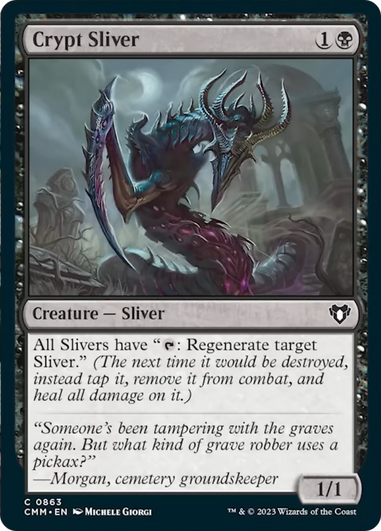 Crypt Sliver [Commander Masters] | Grognard Games