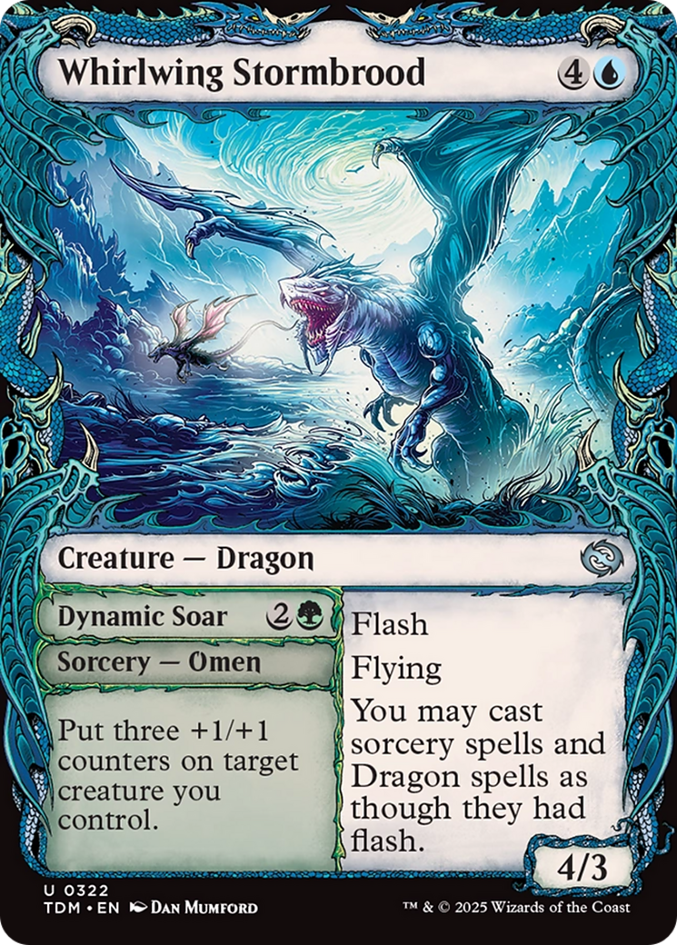 Whirlwing Stormbrood (Showcase) [Tarkir: Dragonstorm] | Grognard Games
