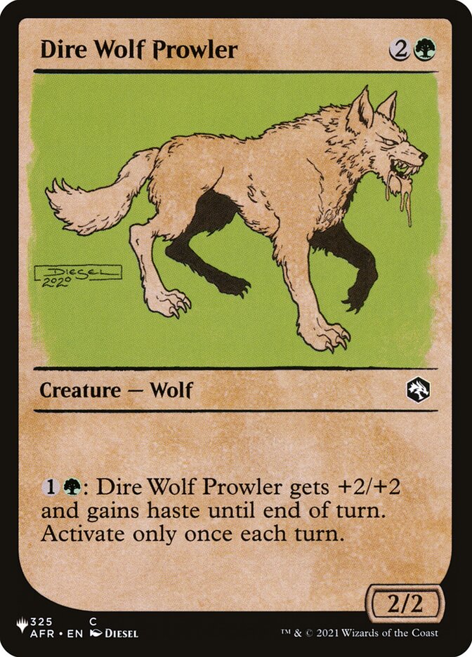 Dire Wolf Prowler (Showcase) [The List] | Grognard Games