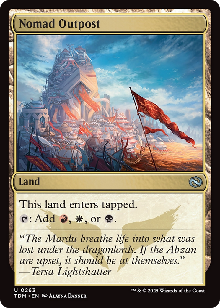 Nomad Outpost [Tarkir: Dragonstorm] | Grognard Games