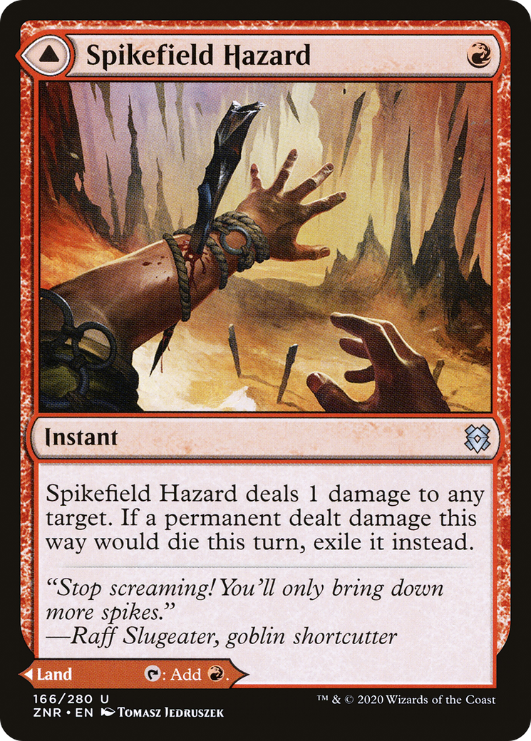 Spikefield Hazard // Spikefield Cave [Zendikar Rising] | Grognard Games