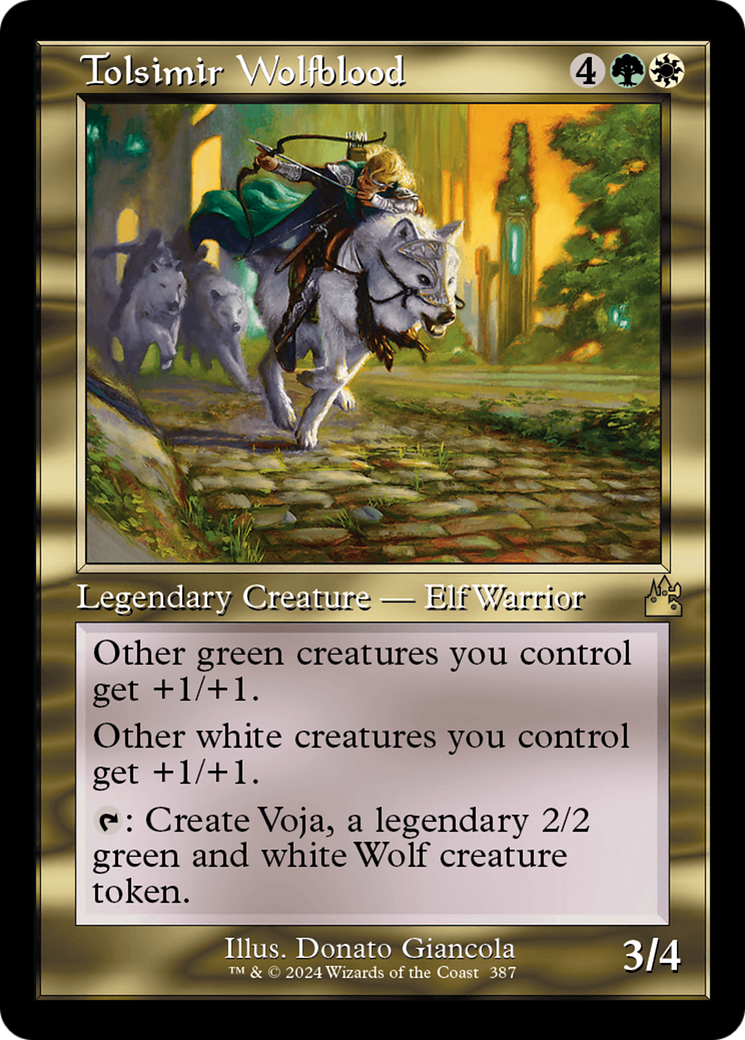 Tolsimir Wolfblood (Retro Frame) [Ravnica Remastered] | Grognard Games