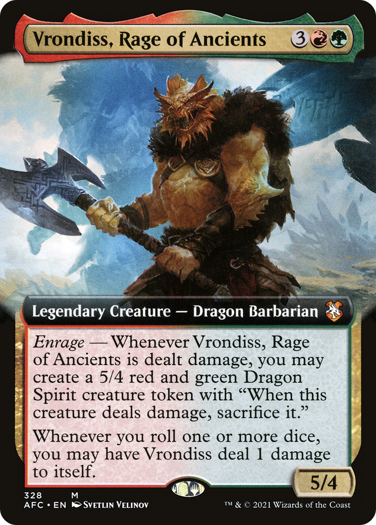 Vrondiss, Rage of Ancients (Extended) [Dungeons & Dragons: Adventures in the Forgotten Realms Commander] | Grognard Games