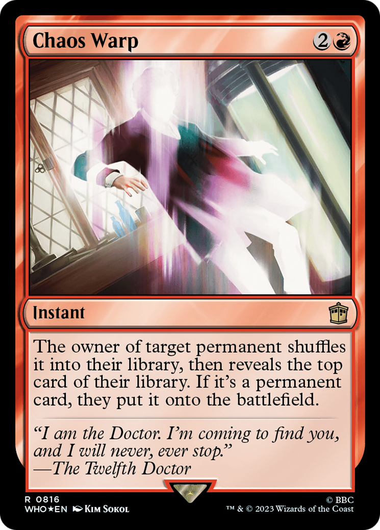 Chaos Warp (Surge Foil) [Doctor Who] | Grognard Games