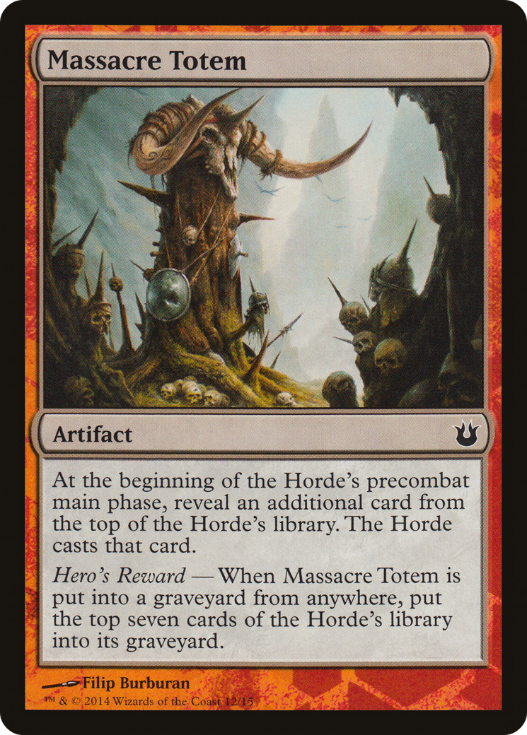 Massacre Totem [Born of the Gods Battle the Horde] | Grognard Games