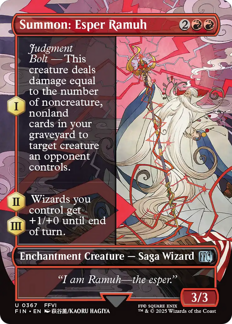 Summon: Esper Ramuh (Borderless) (FIN-367) - FINAL FANTASY | Grognard Games