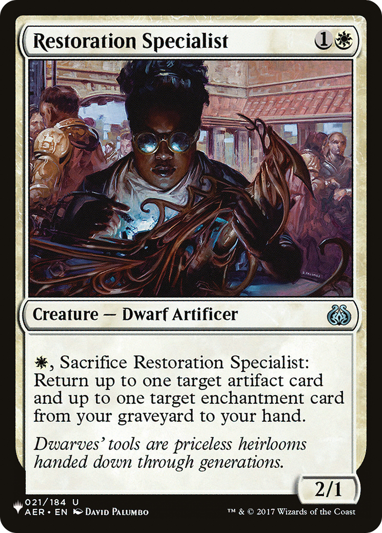 Restoration Specialist [The List] | Grognard Games