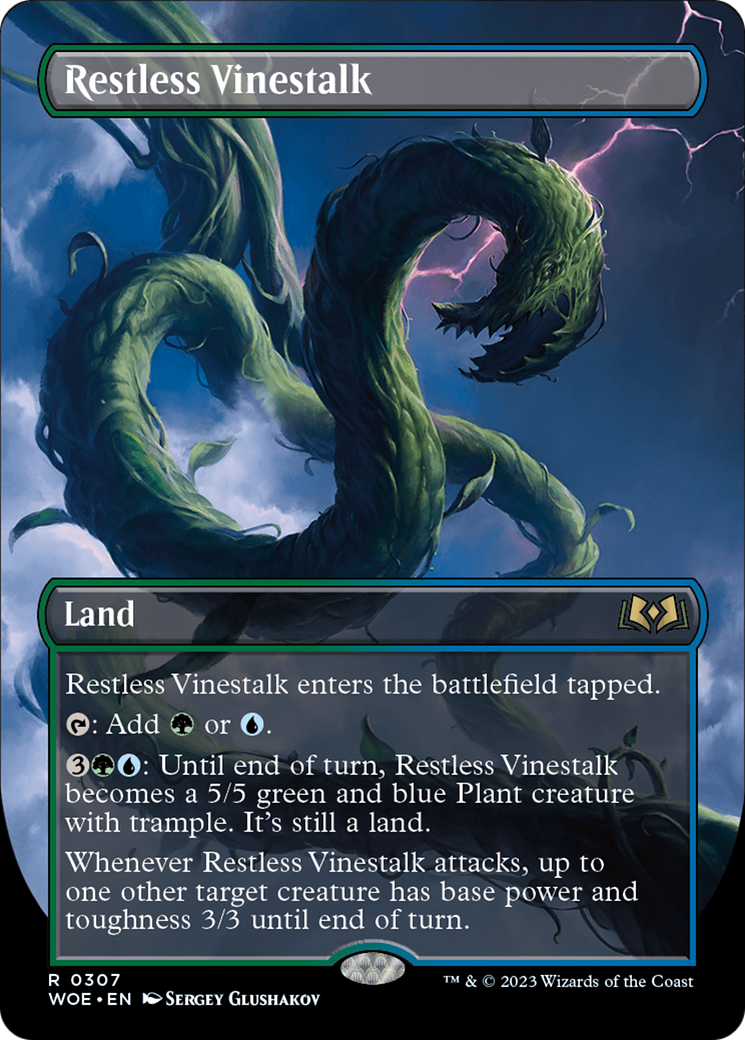 Restless Vinestalk (Borderless) [Wilds of Eldraine] | Grognard Games