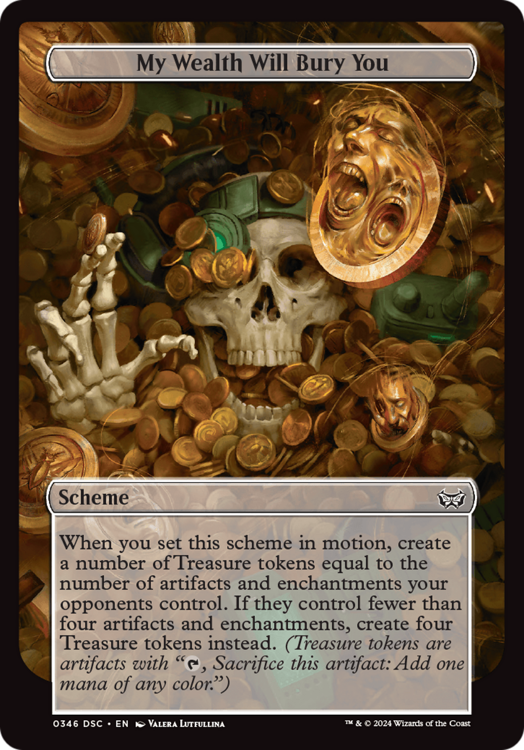 My Wealth Will Bury You (Full Art) [Duskmourn: Archenemy] | Grognard Games
