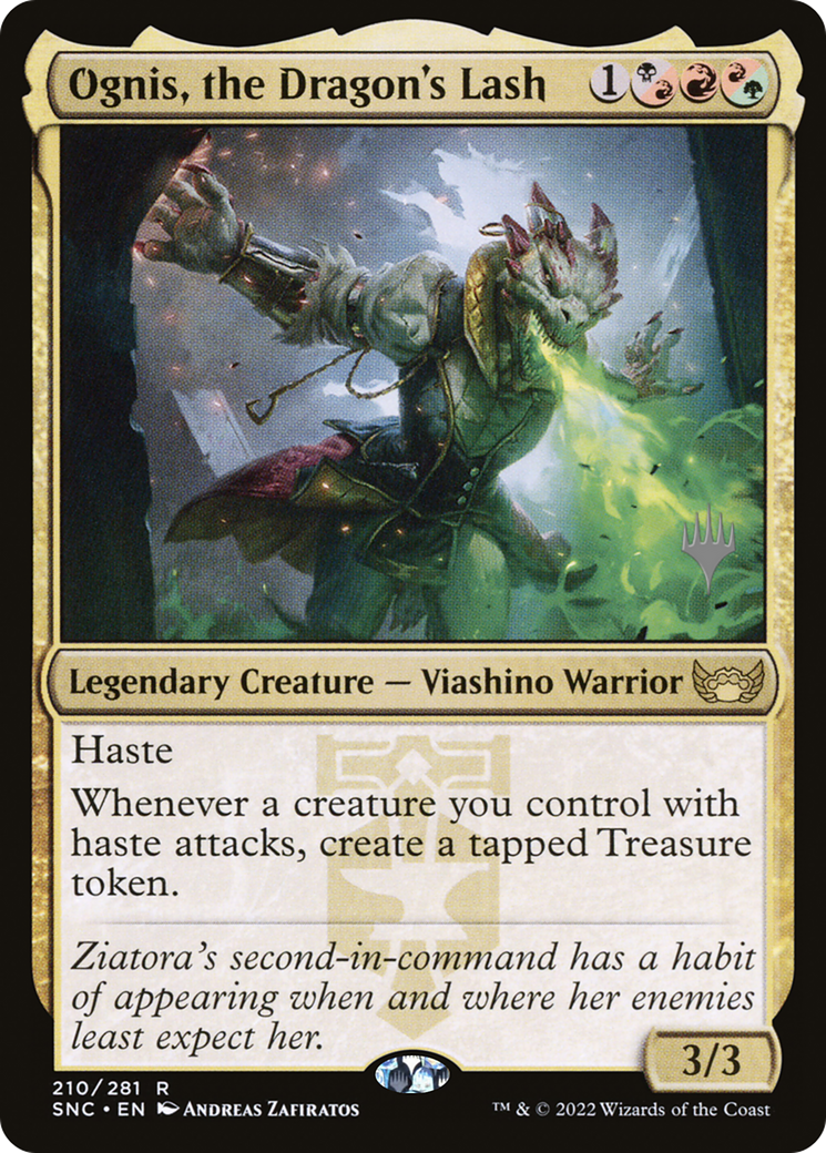Ognis, the Dragon's Lash (Promo Pack) [Streets of New Capenna Promos] | Grognard Games