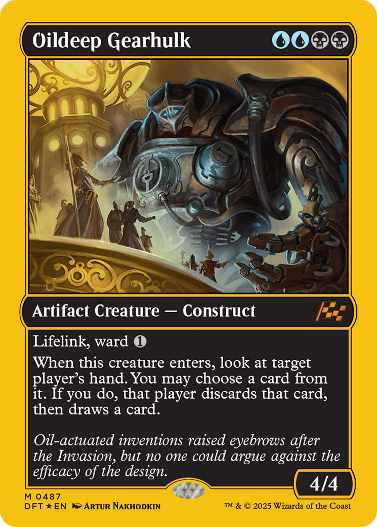 Oildeep Gearhulk (First-Place Foil) [Aetherdrift] | Grognard Games