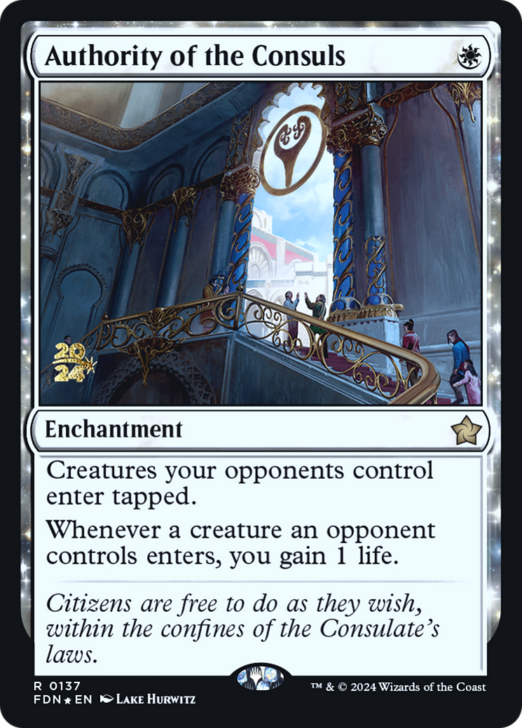 Authority of the Consuls [Foundations Prerelease Promos] | Grognard Games