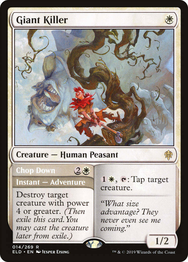 Giant Killer // Chop Down (Promo Pack) [Throne of Eldraine Promos] | Grognard Games