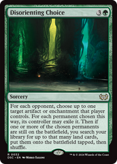 Disorienting Choice [Duskmourn: House of Horror Commander] | Grognard Games