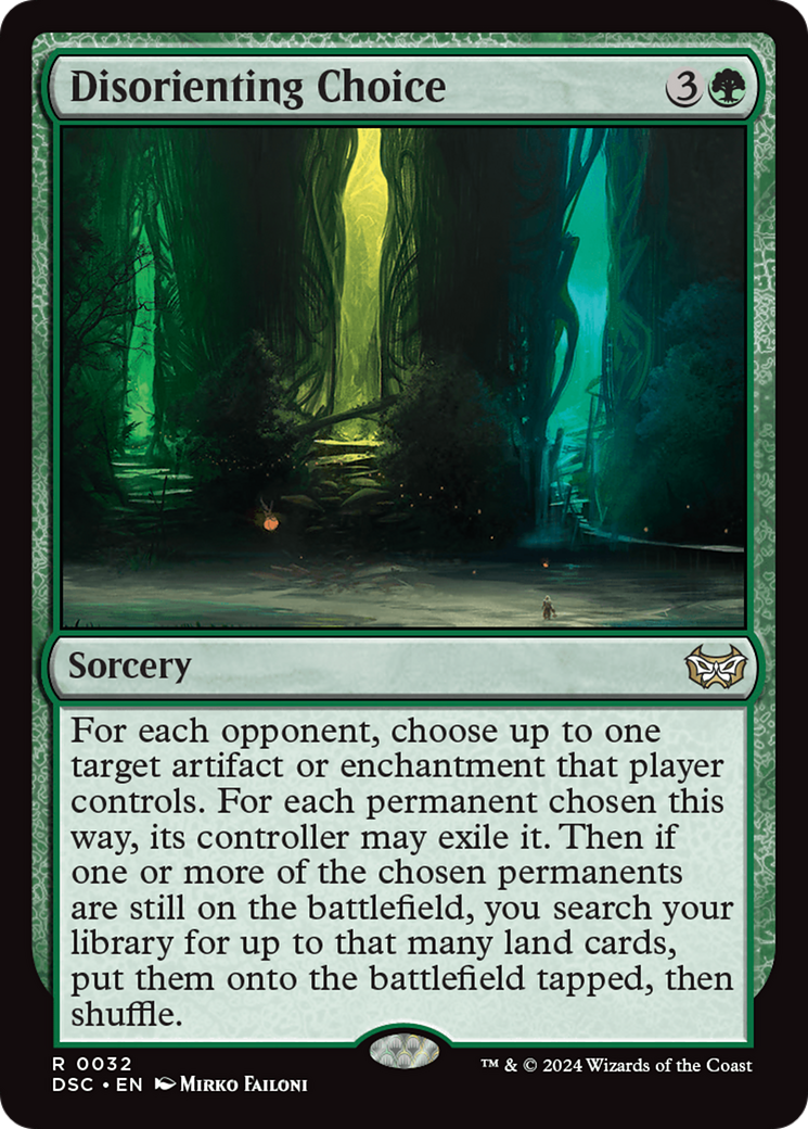 Disorienting Choice [Duskmourn: House of Horror Commander] | Grognard Games