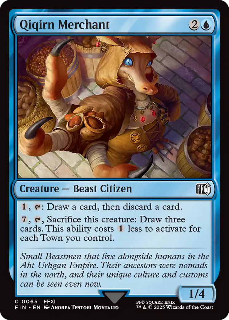 Qiqirn Merchant (FIN-065) - FINAL FANTASY Foil | Grognard Games