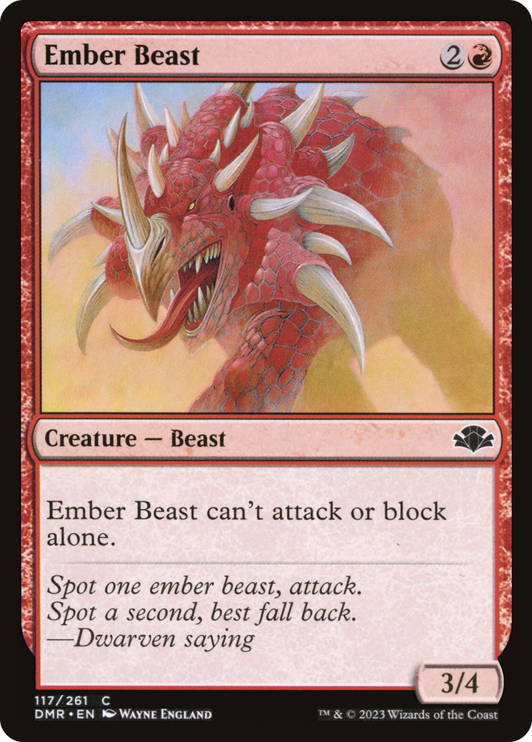 Ember Beast [Dominaria Remastered] | Grognard Games