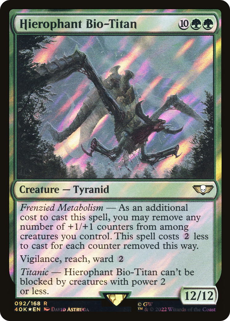 Hierophant Bio-Titan (Surge Foil) [Universes Beyond: Warhammer 40,000] | Grognard Games