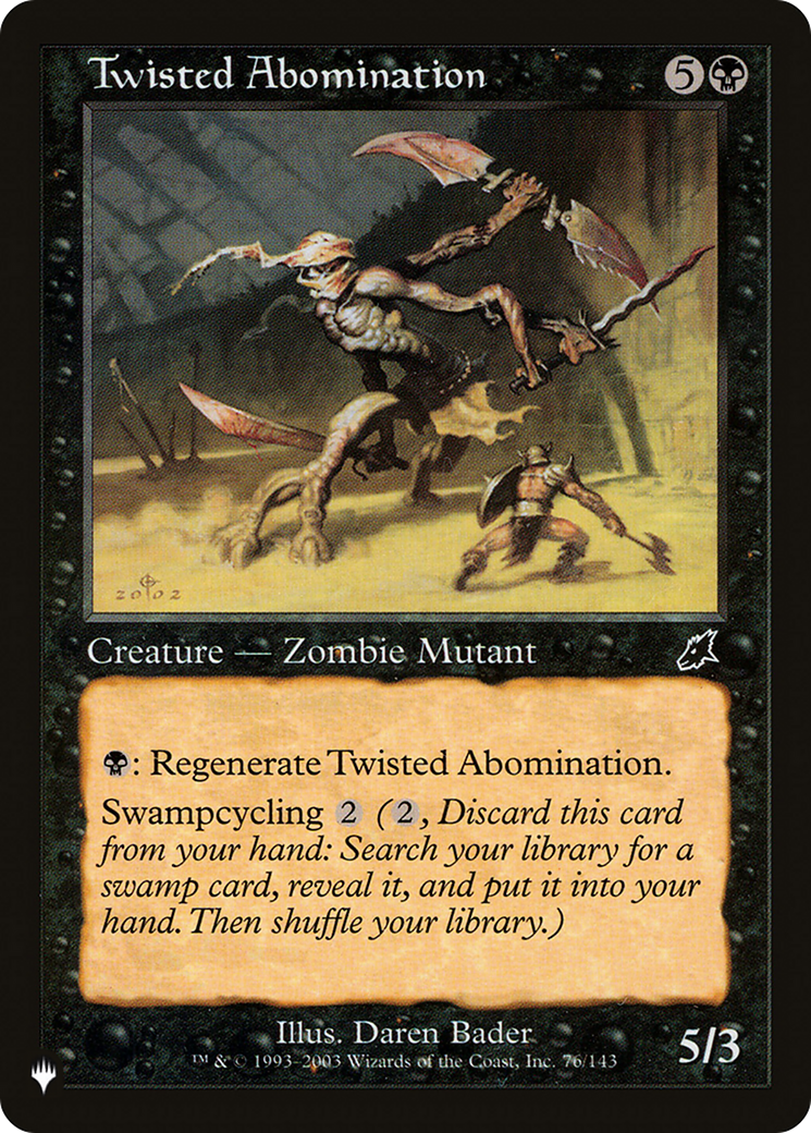 Twisted Abomination [The List Reprints] | Grognard Games