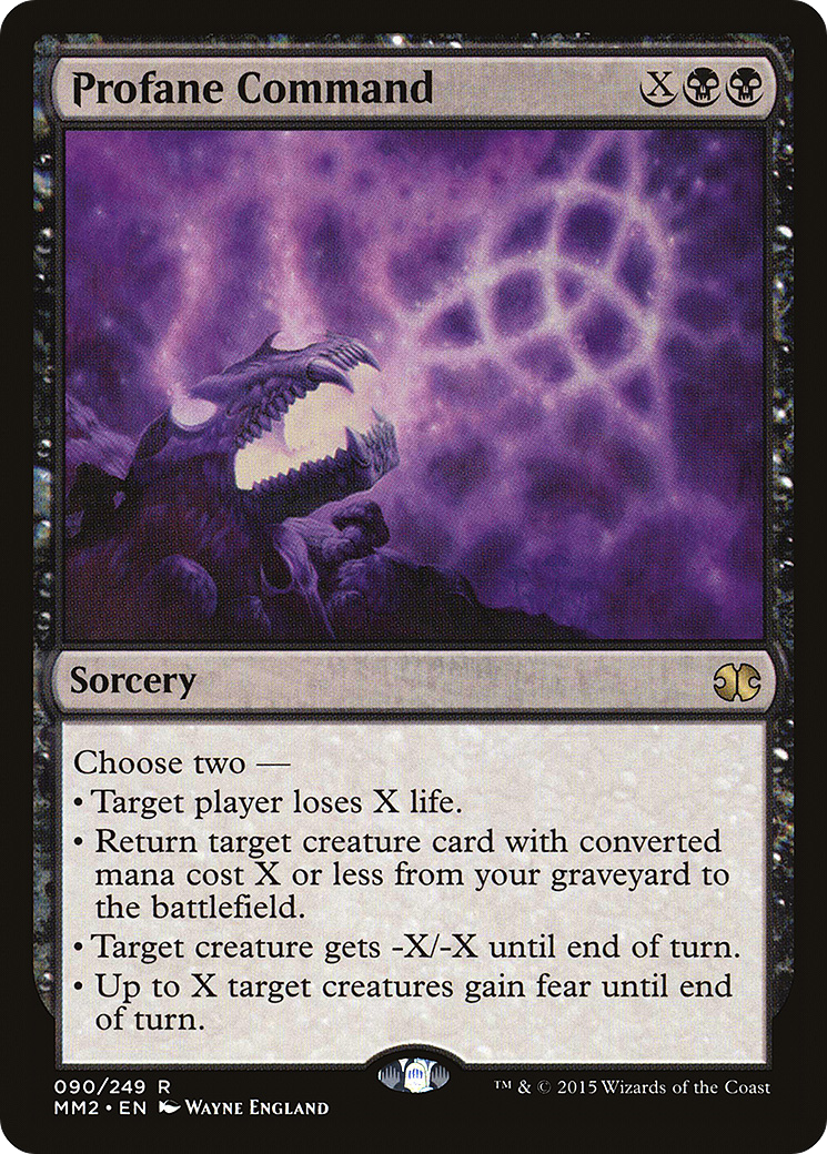 Profane Command (MM2-090) - Modern Masters 2015 Foil | Grognard Games