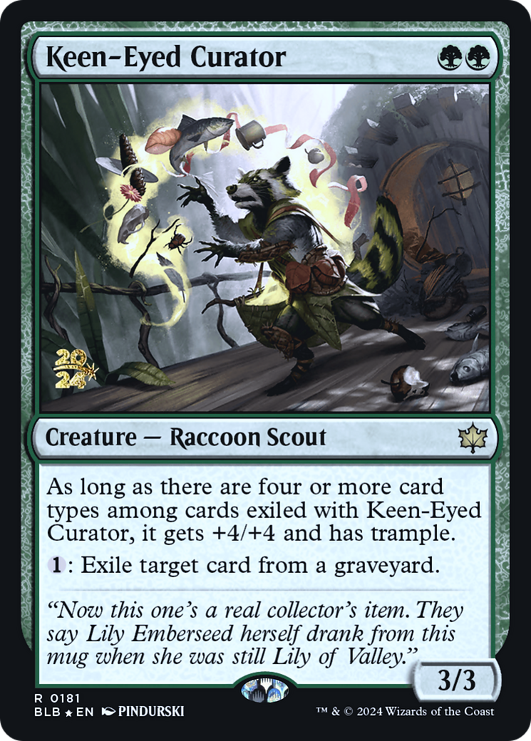 Keen-Eyed Curator [Bloomburrow Prerelease Promos] | Grognard Games