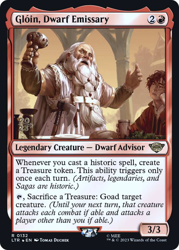 Gloin, Dwarf Emissary [The Lord of the Rings: Tales of Middle-Earth Prerelease Promos] | Grognard Games